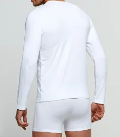 Shirt met ronde hals en lange mouw, innovatieve temperatuurregeling