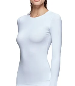 Shirt met ronde hals en lange mouw, innovatieve temperatuurregeling