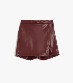 Shortslengte (halverwege de kuit) Hoge taille Broekenrots