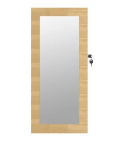 Sieradenkast met spiegel wandgemonteerd 30x8,5x67 cm