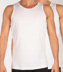 singlet 2 pack jacbasic tanktop white