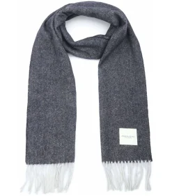 Sjaal Lamswol Navy Blauw