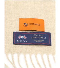 Sjaal Merino Wol Ecru