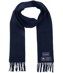 Sjaal Merino Wol Navy