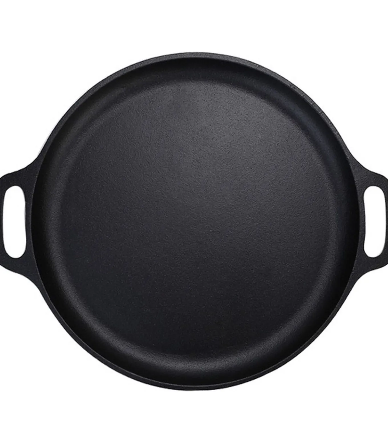 Skillet gietijzer - koekenpan - PFAS vrij - 32cm - zonder steel - Paellapan - BBQ accessoires - Geschikt voor Green Egg