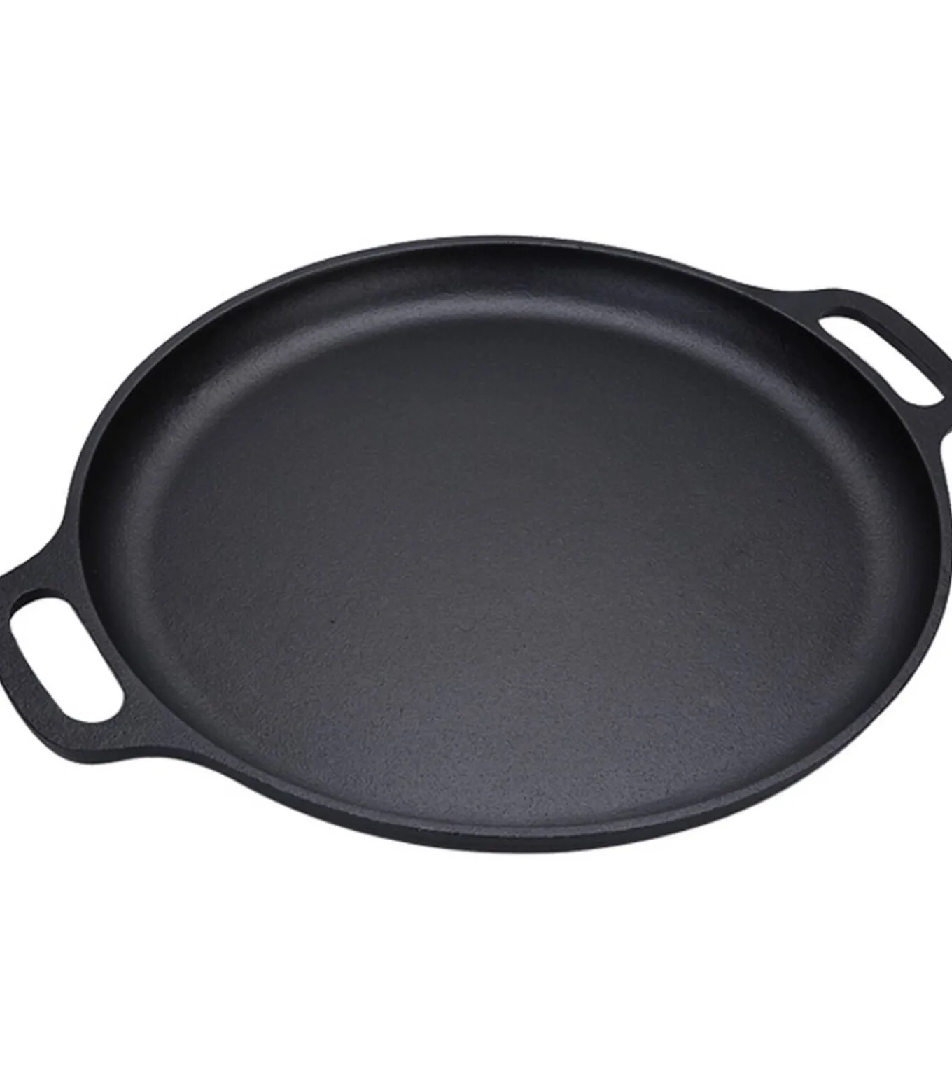 Skillet gietijzer - koekenpan - PFAS vrij - 32cm - zonder steel - Paellapan - BBQ accessoires - Geschikt voor Green Egg