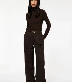 Slanke Pasvorm Coltrui Lange Mouwen met Kralen