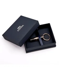 Sleutelhanger Bold Stripe Gun & Rosegold