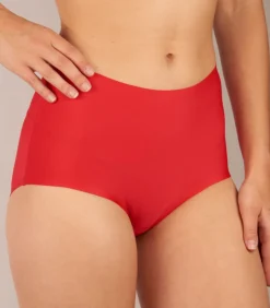 slip secrets high waist brief red