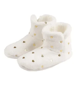 Slippers laarzen Gold ivoor