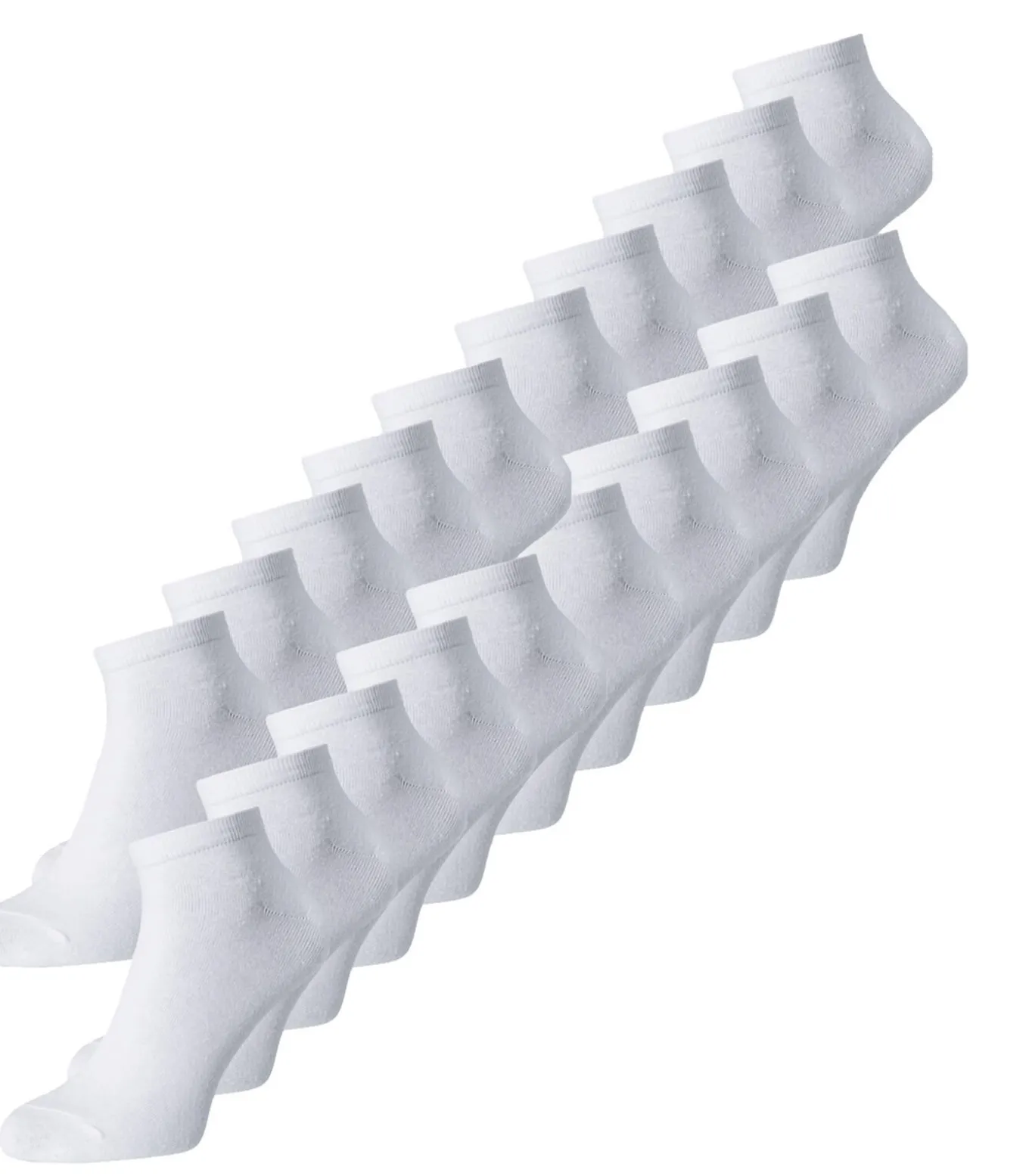 Sneakersokken Heren JACDONGO - 20 paar - Wit