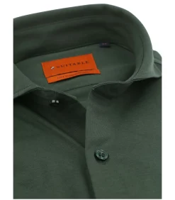 Sorona Overhemd Donkergroen