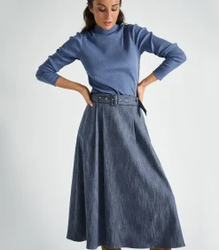 Sous-pull in jeansblauw