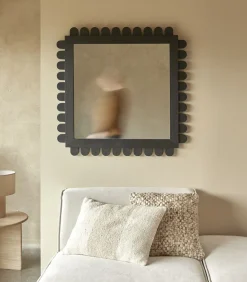 Spiegel in mindihout 92x92 cm Luca