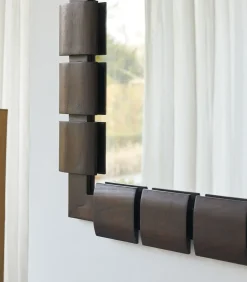 Spiegel in mindihout 100x80 cm Isaac