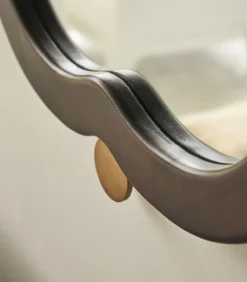 Spiegel in mindihout 80x50 cm Agate