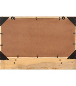 Spiegel met schap 80x8x55 cm glas en massief mangohout