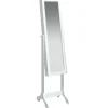 Spiegel vrijstaand 34x37x146 cm wit