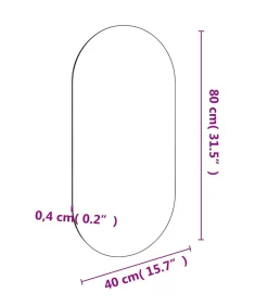 Spiegel 80x40 cm glas