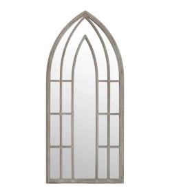 Spiegel 100x45 cm ijzer zandkleurig