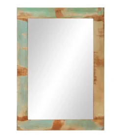 Spiegel 70x50 cm massief gerecycled hout en glas