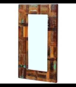 Spiegel 80x50 cm massief gerecycled hout