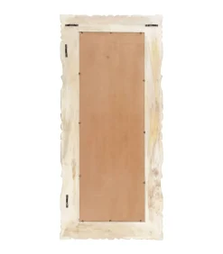 Spiegel 110x50 cm massief mangohout wit