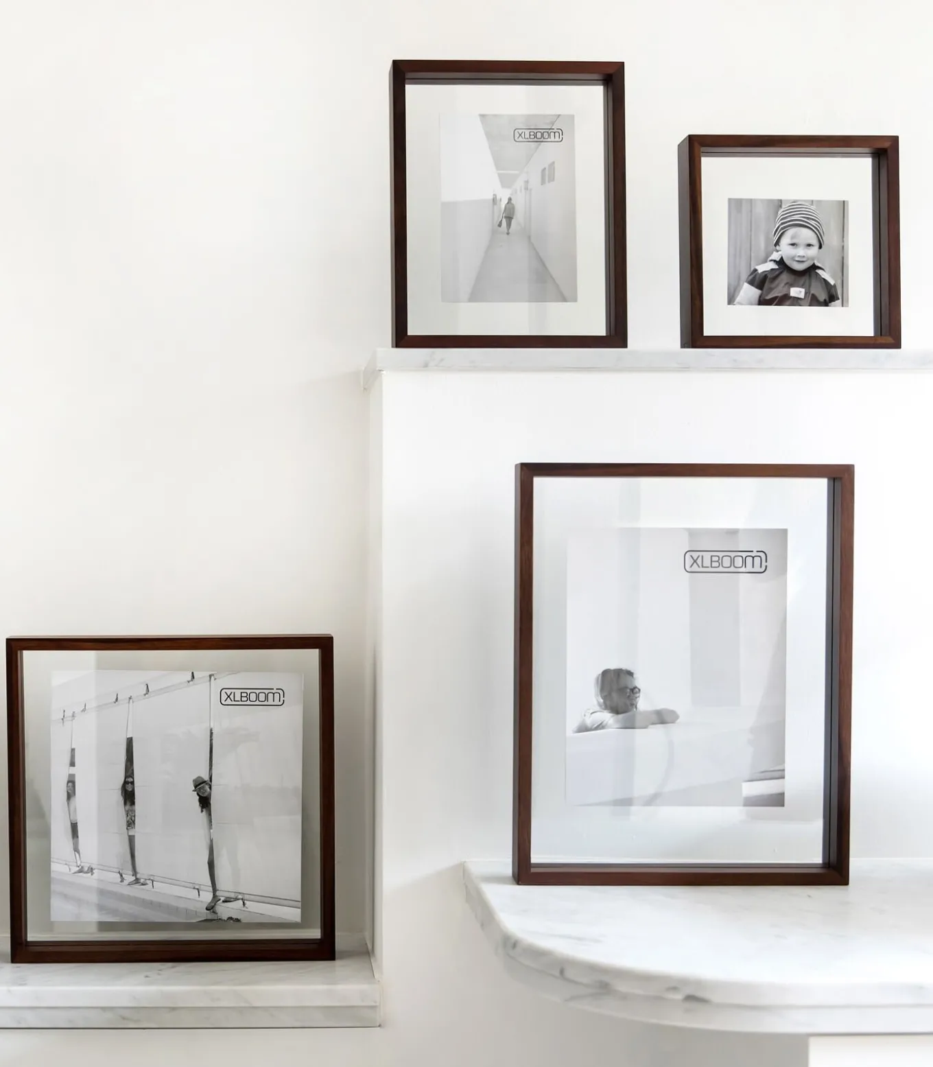 SQUARE FLOATING Box 32 x 32 donker hout