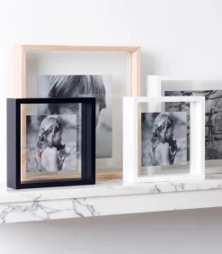 SQUARE FLOATING Box 25 x 25 licht hout