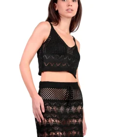 Strand gehaakte top en slip rokje Total Look