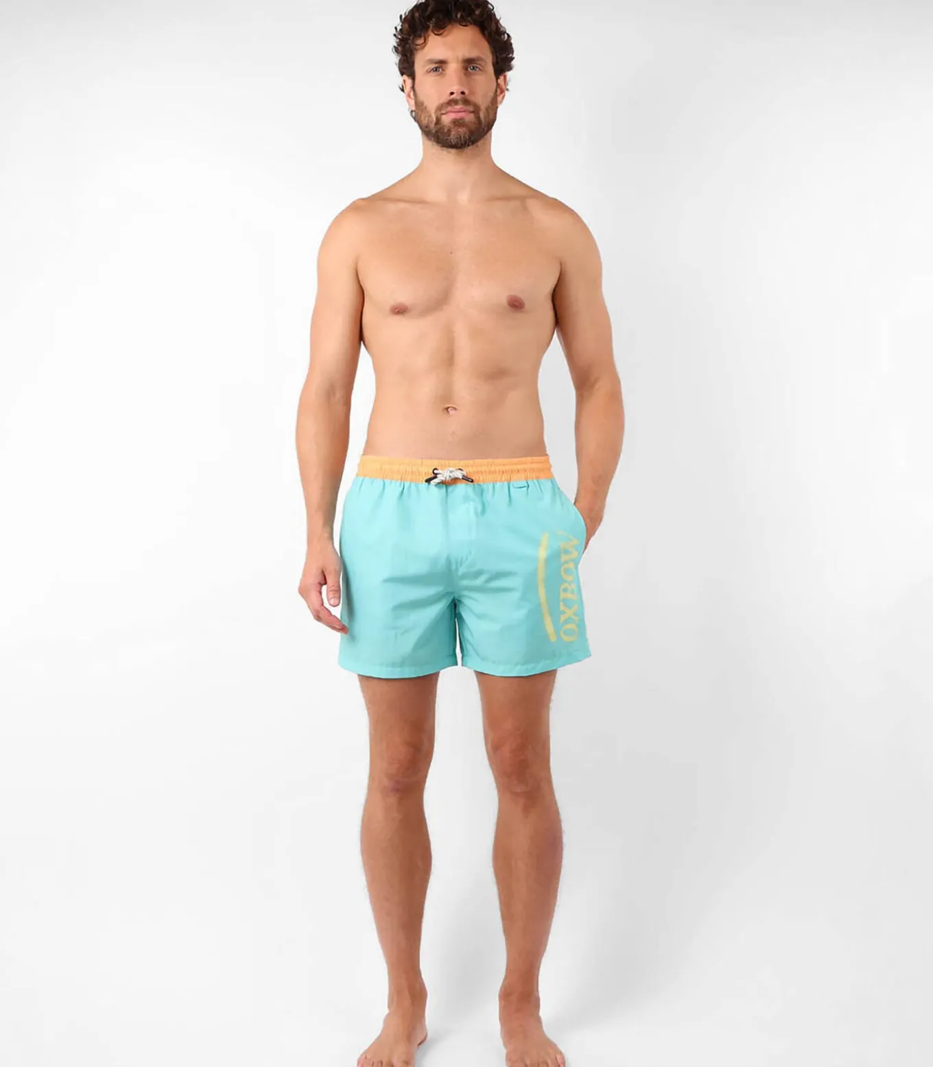 Strand korte stretch grafische print BEACHBREAK