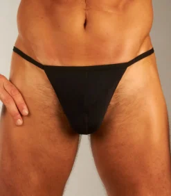 string plumes g-string black