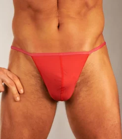 string plumes g-string red