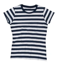 STRIPED - T-shirt - Marineblauw