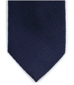 Stropdas Zijde Rough Oxford Navy