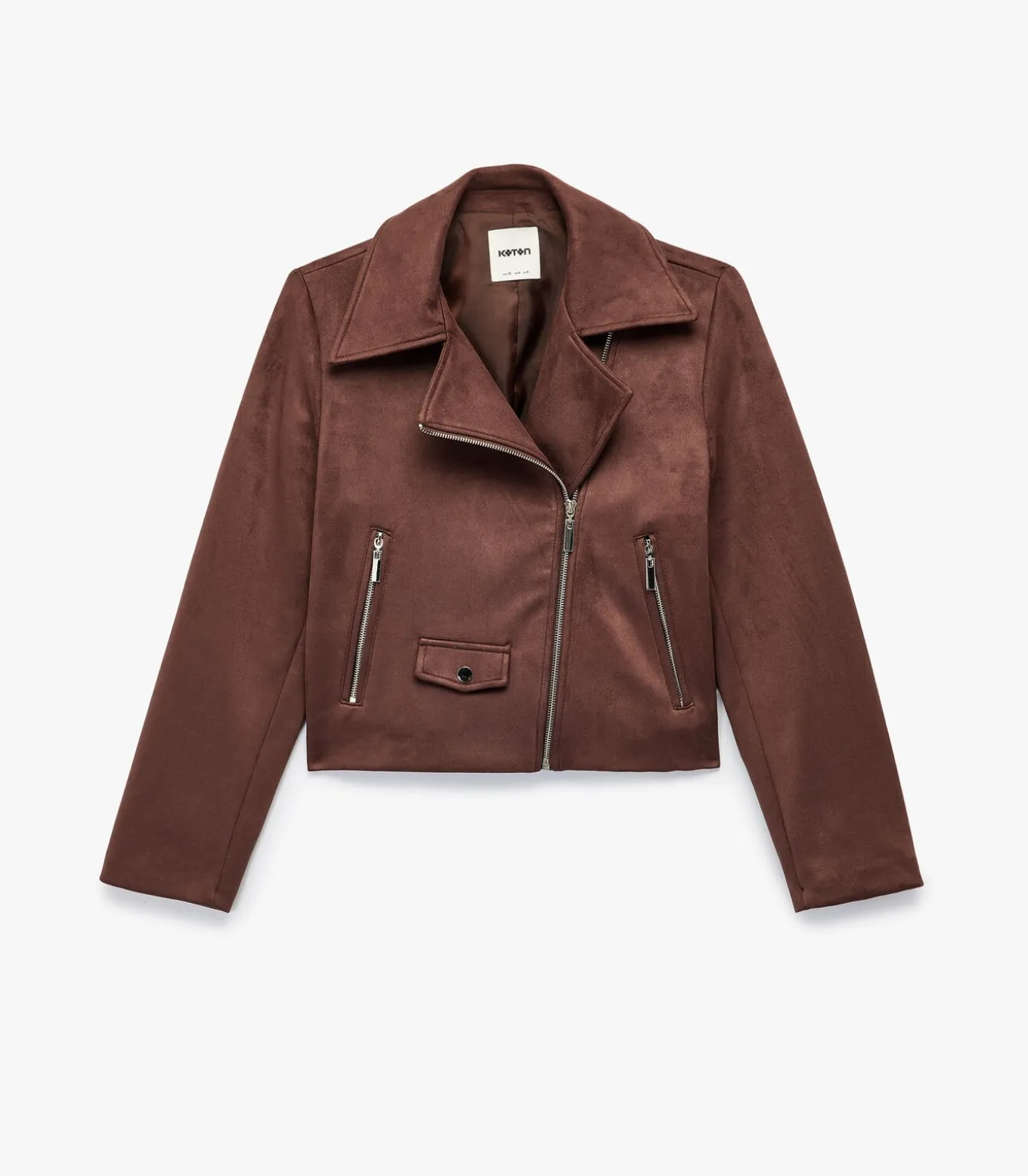 Suède Crop Jasje Lang Bruin