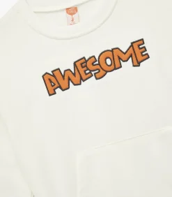 Sweatshirt Ronde Hals Lange Mouwen Katoen