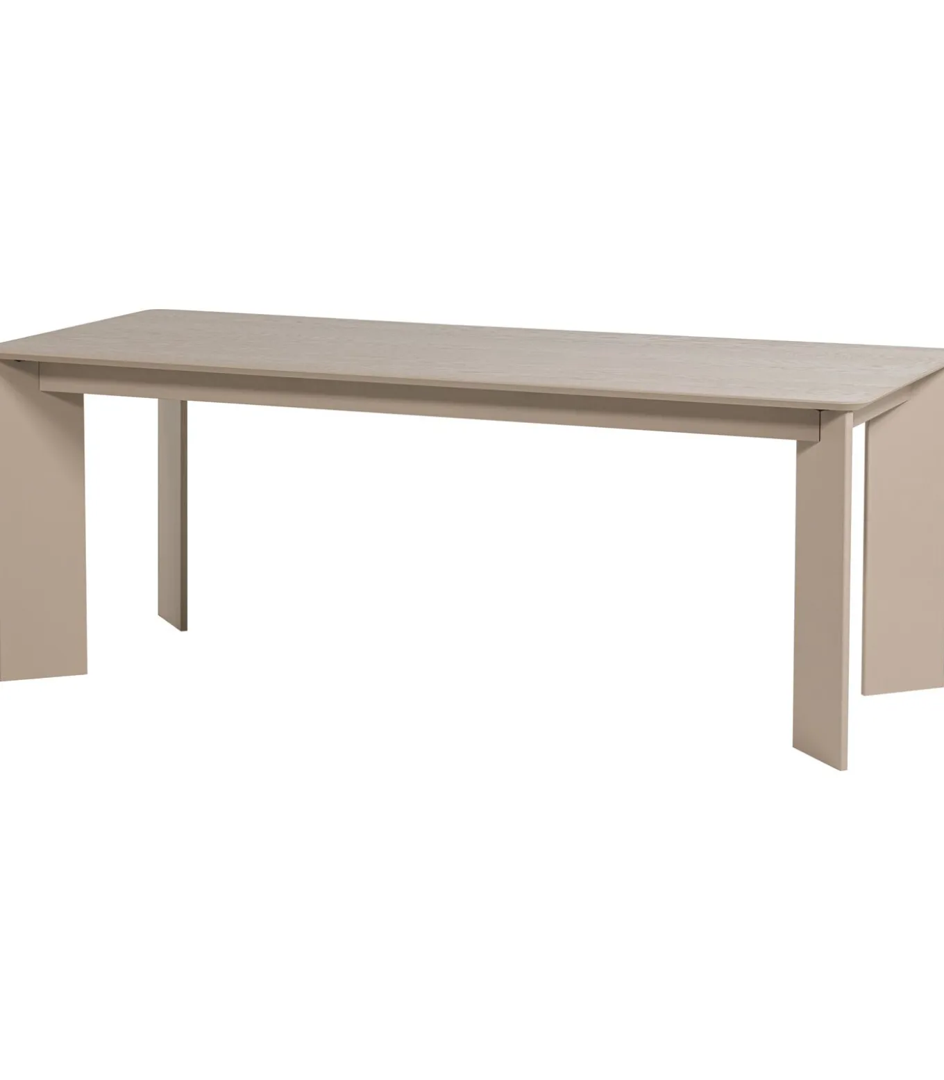 Tablo Eettafel Afgerond DL - Eikenhout - Dakargrau - 76x239x99
