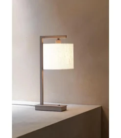 Tafellamp Boston - Bruin - 17x18x44cm