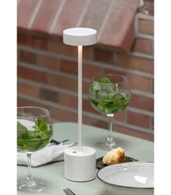 Tafellamp Ganar Led - Wit - 8x8x37.5cm