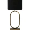 Tafellamp Jamiri/Velours - Ant, Brons/Zwart - Ø30x67cm