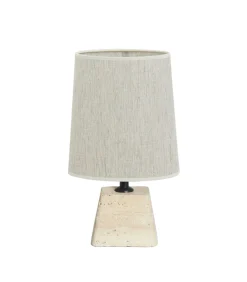 Tafellamp Kardan/Breska - Zand/Wit - 21x17,5x42cm