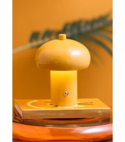 Tafellamp Retro Seta Led - Geel - 12.5x12.5x15cm