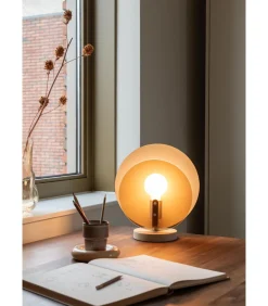 Tafellamp Toledo - Bruin - 22x30x32.5cm