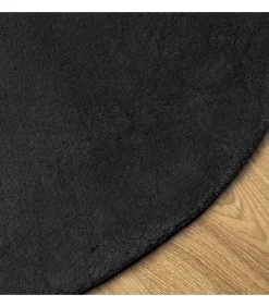 Tapijt HUARTE Zwart 140 x 200 cm Polyester