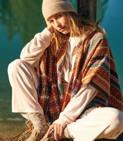THURZA BIGBEAR Multicolour Poncho