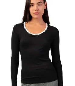 Top met lange mouwen en ronde hals Canale Contraste