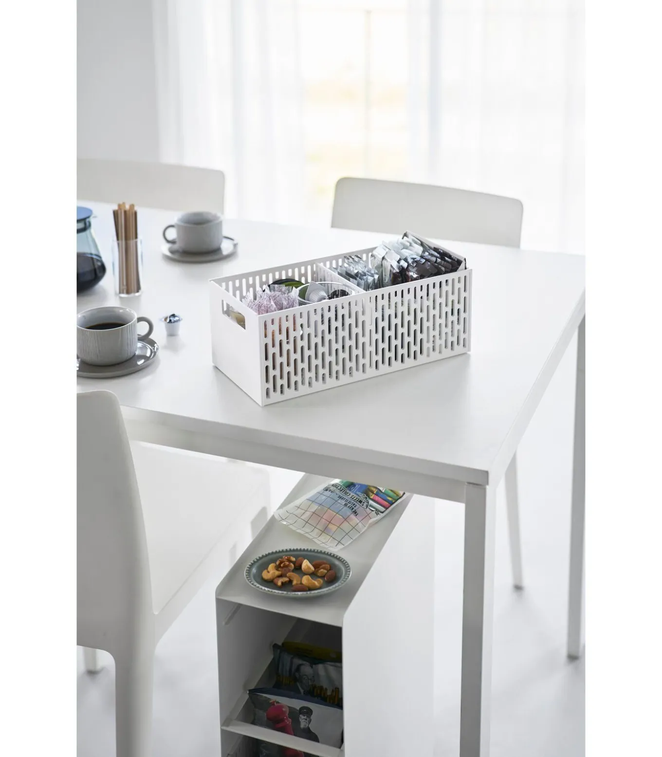 Tower Opbergmanden op wielen 3-laags - Wit