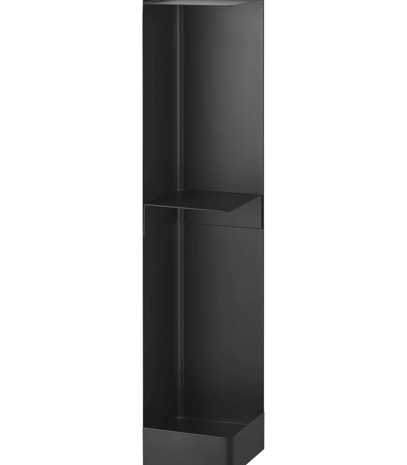 Tower Toiletrolhouder op wielen smal - Zwart