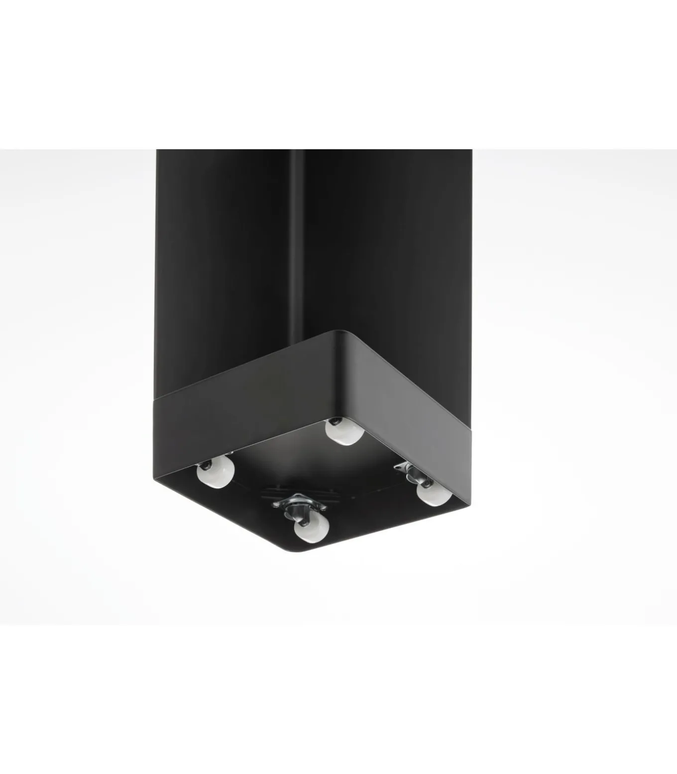 Tower Toiletrolhouder op wielen smal - Zwart